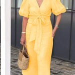 LYNORA | Elegant Midi Dress with V-Neck — view 4