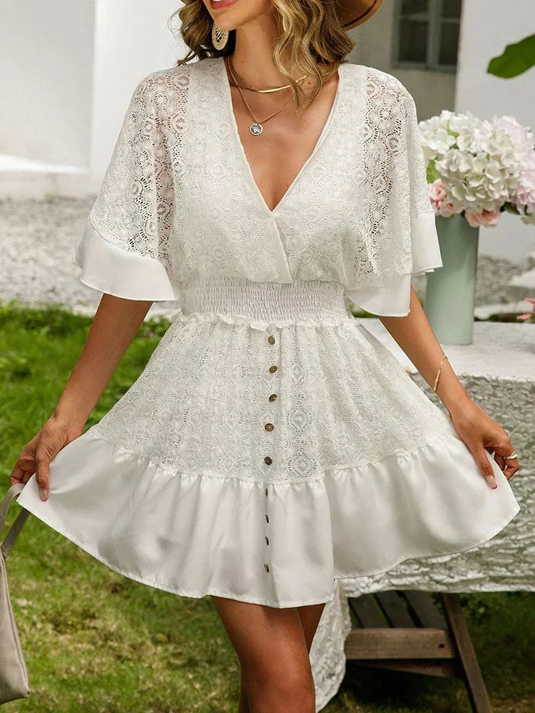 Carole - Boho Lace Dress — view 3