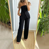 BRIA - Sleeveless Two-Piece Set with Buttons — view 3