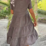 Bexley - Casual Summer Dress with V-Neck — view 10