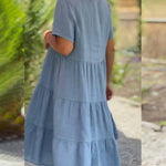 Bexley - Casual Summer Dress with V-Neck — view 9