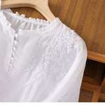 Cassiana - Cotton and Linen Blouse — view 5