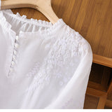 Cassiana - Cotton and Linen Blouse — view 5