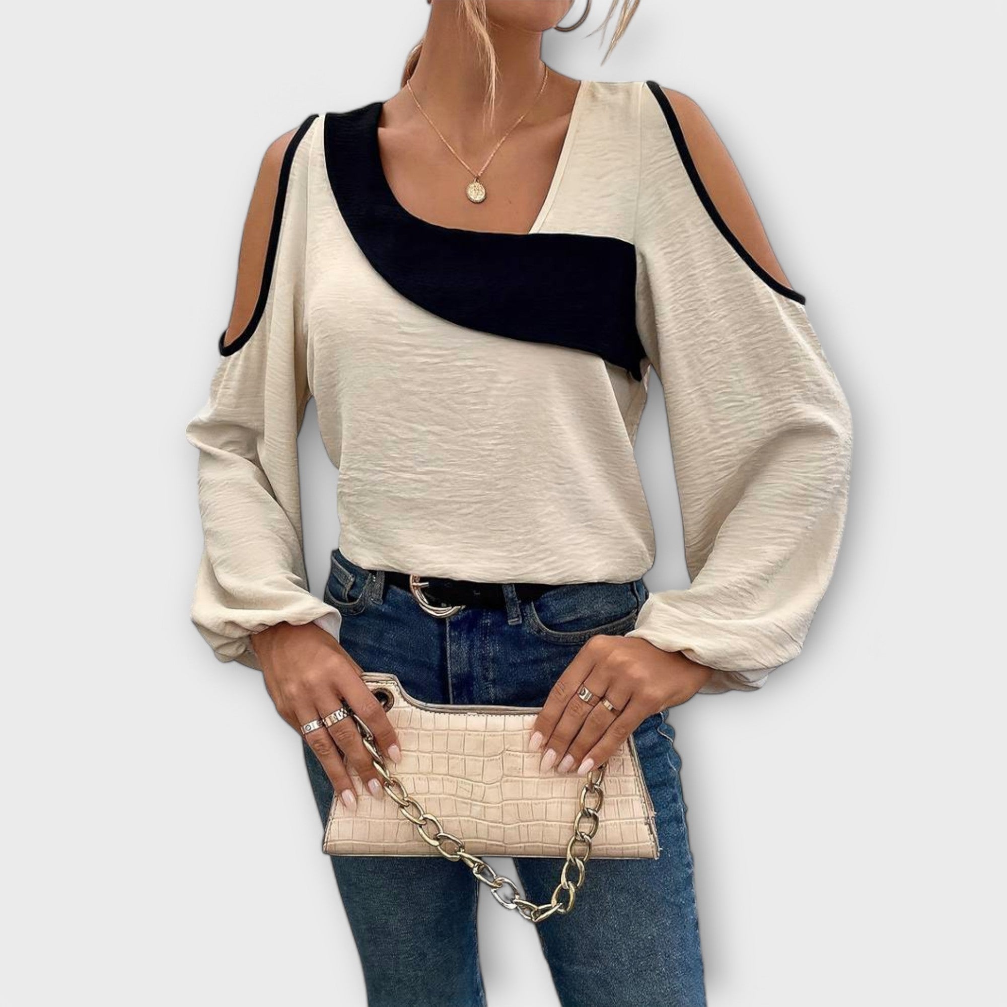 Scarlett - Blouse with Square Neck