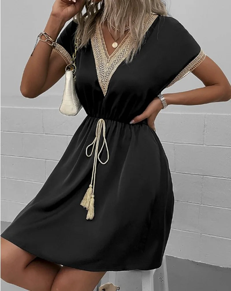 Sabrina - Elegant Boho Dress — view 3