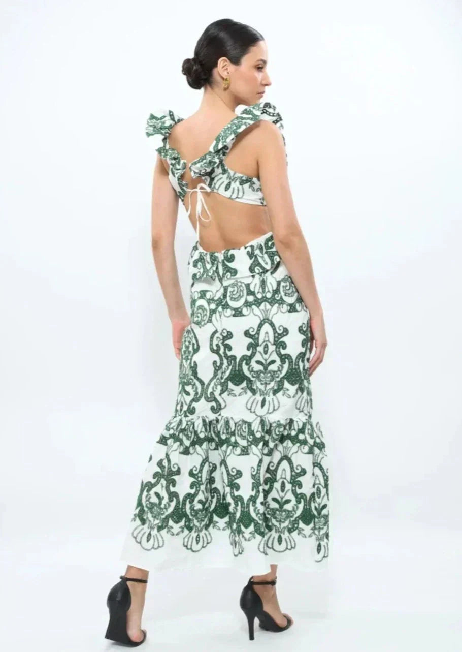 Haven - Maxi Dress with Ruffles — view 12