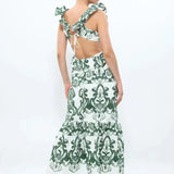Haven - Maxi Dress with Ruffles — view 12