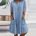 Ruby - Casual Denim Dress