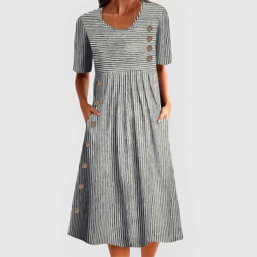 Jarna | Striped Maxi Dress — view 2