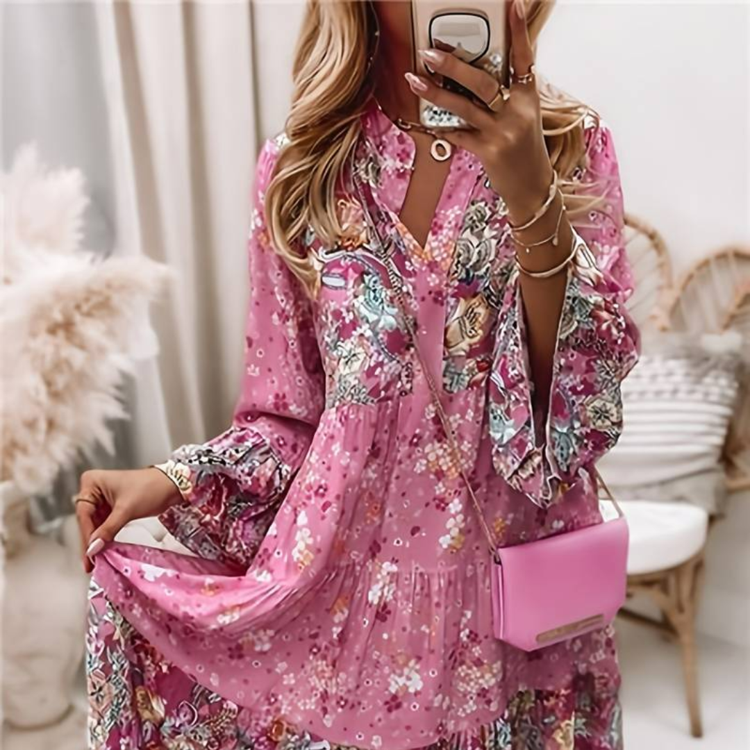 Eira - Printed Boho Dress — view 5
