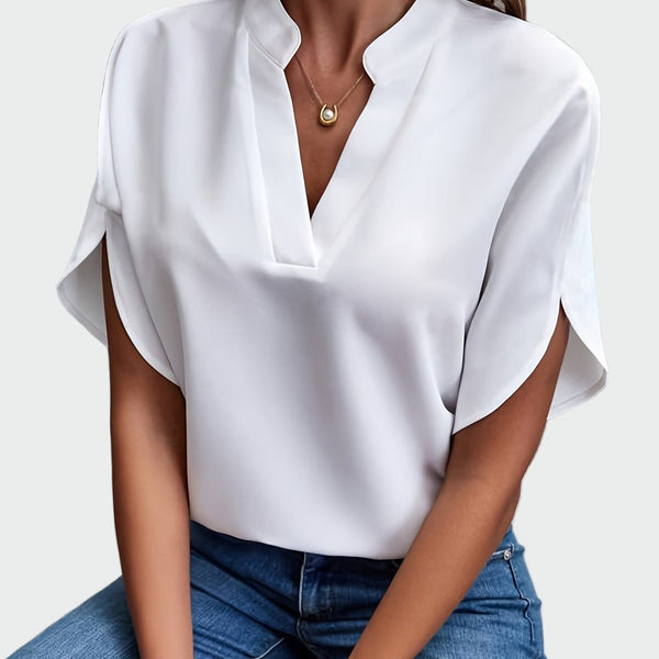 Shirt with Draped Print