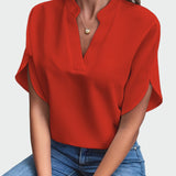 Shirt with Draped Print — view 3