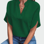 Shirt with Draped Print — view 4