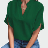 Shirt with Draped Print — view 4