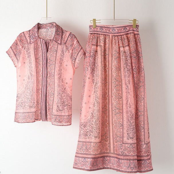 Adele - Bohemian Print Two-Piece Set — view 2