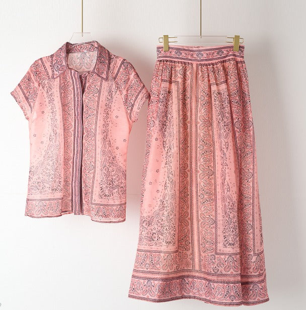 Adele - Bohemian Print Two-Piece Set — view 2