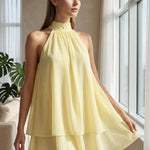 Layered Mini Dress with Open Back — view 9