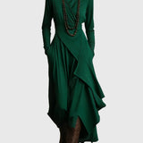 Purple | Pleated Maxi Dress — view 6