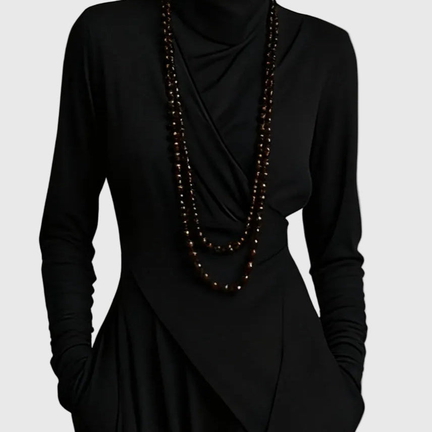 Purple | Pleated Maxi Dress — view 2