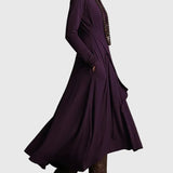Purple | Pleated Maxi Dress — view 9