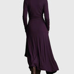 Purple | Pleated Maxi Dress — view 8