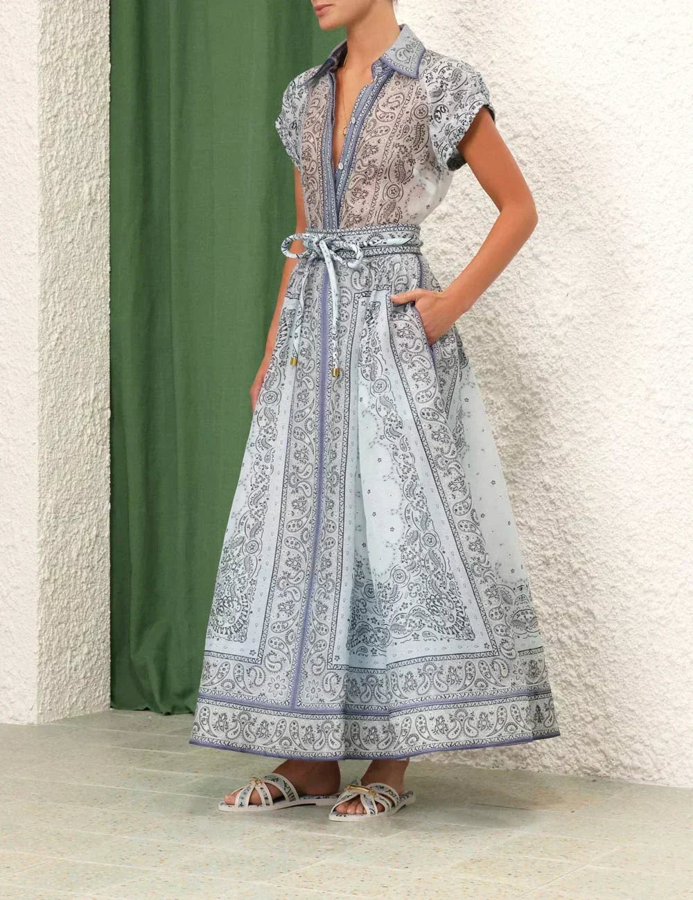 Adele - Bohemian Print Two-Piece Set — view 9