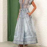 Adele - Bohemian Print Two-Piece Set — view 9