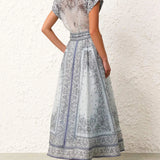 Adele - Bohemian Print Two-Piece Set — view 7