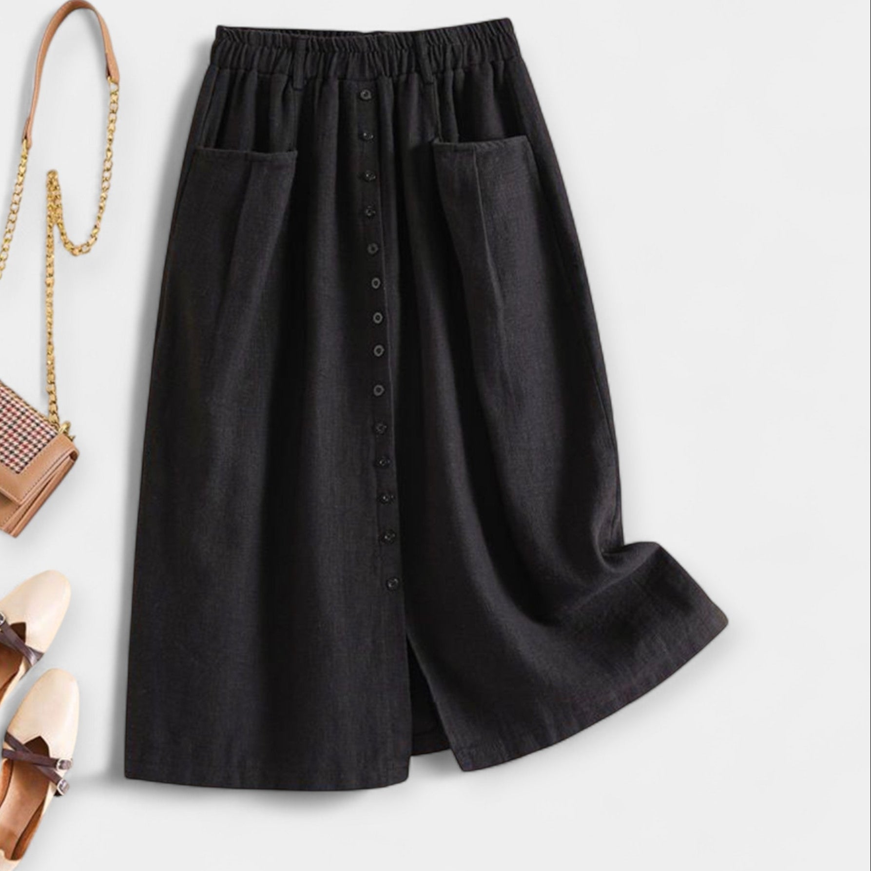 Midi Skirt with Wash — view 5