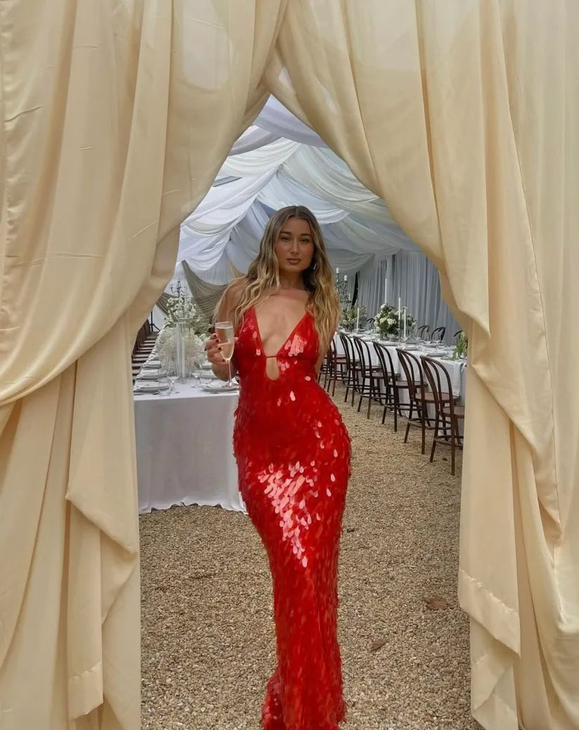 Kailani - Long Sequin Maxi Dress — view 7