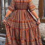 Joraine - Flowing Ethnic Dress — view 7