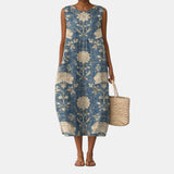 Valeria – Classic Floral Midi Dress — view 2