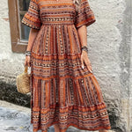 Joraine - Flowing Ethnic Dress — view 4