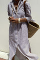 Sophia - Striped Shirt Dress — view 3
