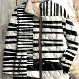 Ulla™ | Quilted Jacket in Stripe Mix