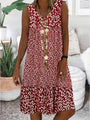 AYLA | SLEEVELESS DRESS WITH V-NECK — view 3