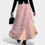 Elegant Skirt with Tulle Detail — view 5