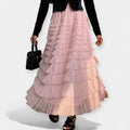 Elegant Skirt with Tulle Detail — view 5