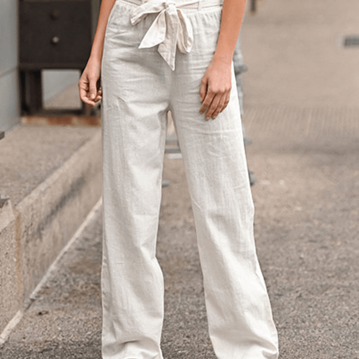 Joleen - Casual Women's Pants with Drawstring and Elastic Waist
