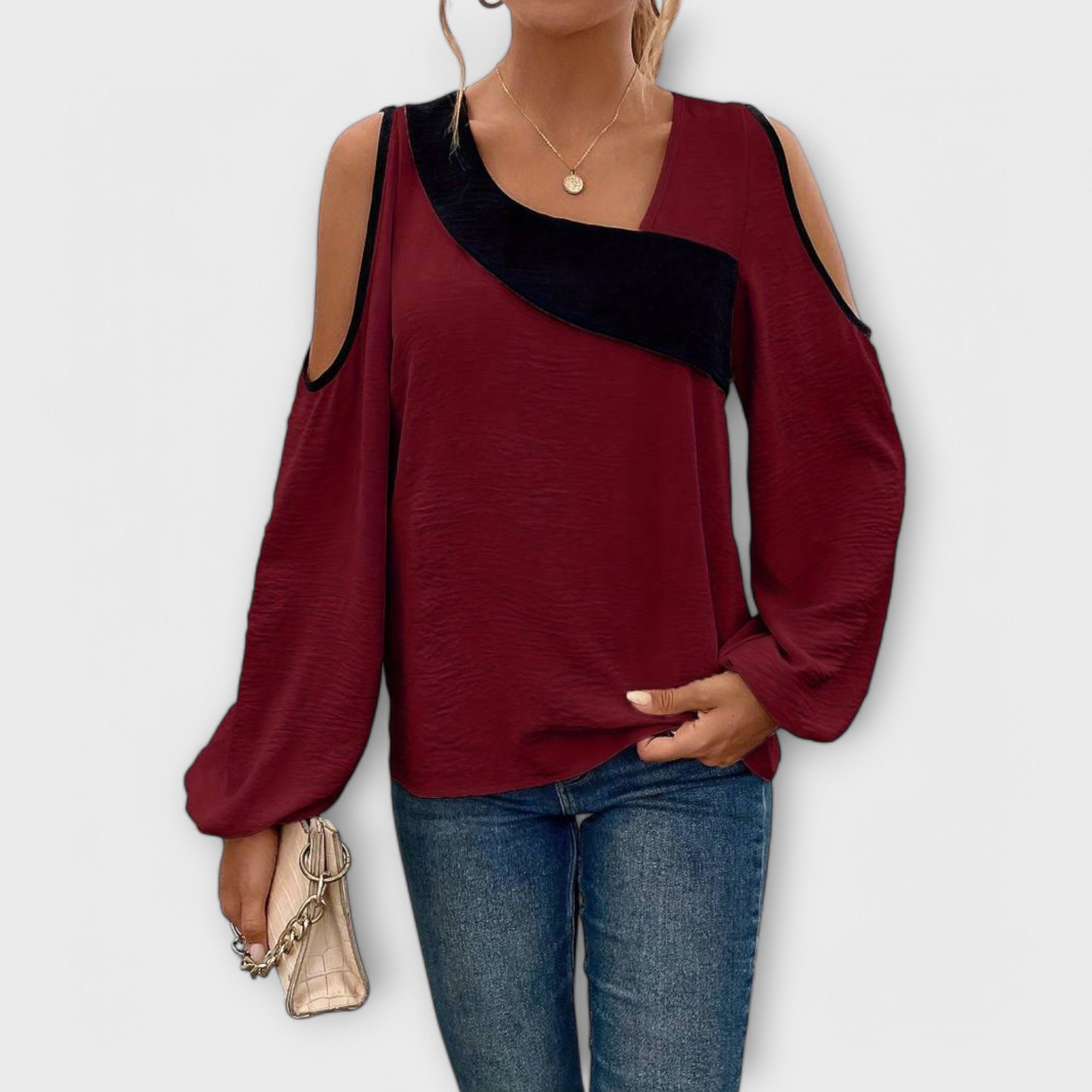 Scarlett - Blouse with Square Neck — view 6