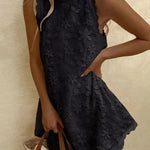Lightweight Lace Mini Dress, Sleeveless — view 2