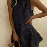 Lightweight Lace Mini Dress, Sleeveless — view 2