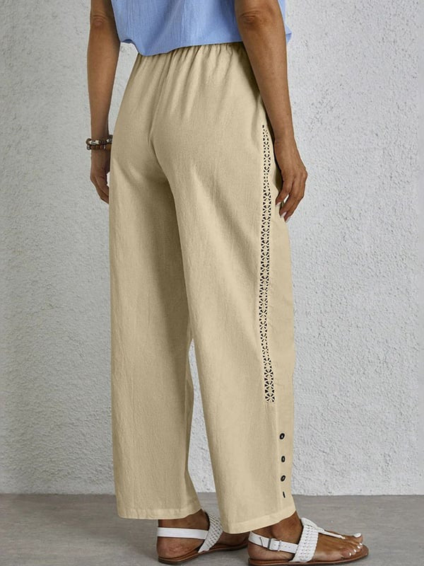 Shania - Relaxed Pants with Buttons — view 7
