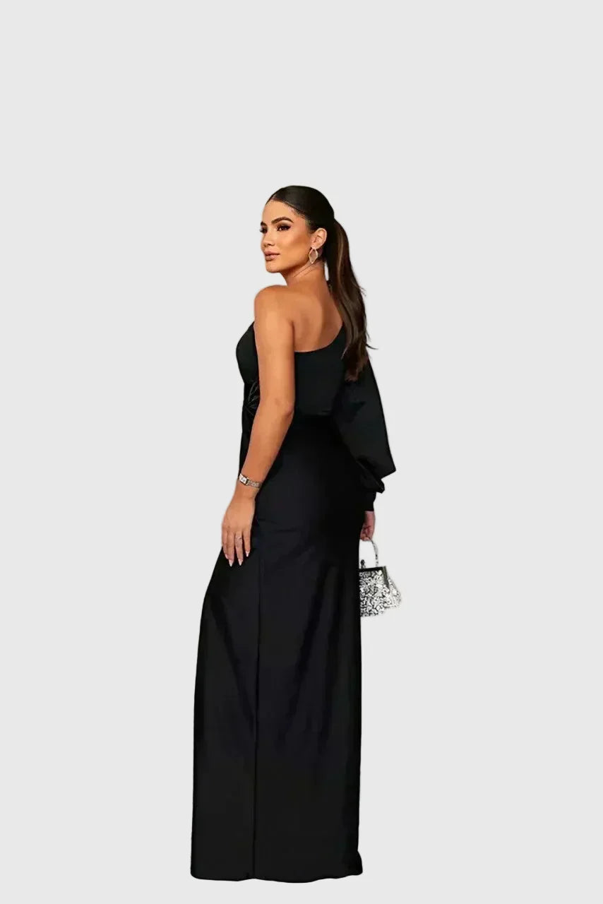 Melyssa | Elegant and Fluid Maxi Evening Dress — view 8
