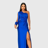 Melyssa | Elegant and Fluid Maxi Evening Dress — view 3