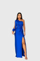 Melyssa | Elegant and Fluid Maxi Evening Dress — view 3