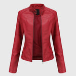Giorgina™ - Elegant Leather Jacket for Women — view 5