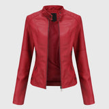 Giorgina™ - Elegant Leather Jacket for Women — view 5