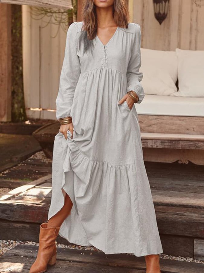 Cadence - Elegant Floral Dress — view 3
