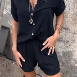 Melda - Lightweight Button-Up Set — view 2